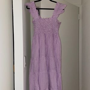 Hill House Home Ellie Nap Dress Lilac Gingham M